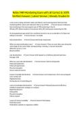 Relias FHR Monitoring Exam with all Correct & 100&percnt; Verified Answers &vert;Latest Version &vert;Already Graded A&plus;