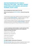 NUR 210 PHARMACOLOGY EXAM 2 PRACTICE TEST 2026 &ndash; 200 MOST-TESTED QUESTIONS & RATIONALES &vert; ADVANCED NURSING STUDY GUIDE