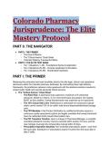 2026&sol;2027 Colorado MPJE Pharmacy Law Test Bank & Study Guide &lpar;Complete Q&A &plus; Explanations&rpar; - Pass First Try&excl;