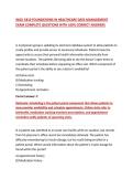 WGU C810 FOUNDATIONS IN HEALTHCARE DATA MANAGEMENT EXAM COMPLETE QUESTIONS WITH 100&percnt; CORRECT ANSWERS