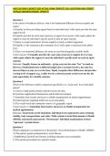 NUR 524 EXAM 1 NEWEST 2026 ACTUAL EXAM COMPLETE 350&plus; QUESTIONS AND CORRECT DETAILED ANSWERS&sol;NEWEST UPDATE&excl;&excl;&excl;