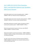 Set 3&lowbar;NFPA 101 CLSS-HC &lpar;Fire Protection&comma; Alarm&comma; and Detection Systems&rpar; Exam Questions With Correct Answers&period;