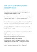 NFPA CLSS-HC EXAM QUESTIONS WITH CORRECT ANSWERS