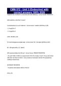 CMN 572 - Unit 3 &lpar;Endocrine&rpar; with correct answers 100&percnt; 2026