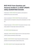 BICSI IN101 Exam Questions and  Answers&vert;&vert; Graded A&plus;&vert;&vert; LATEST UPDATE  2026&vert;&vert; GUARANTEED SUCCESS