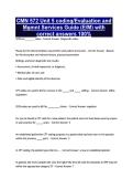 CMN 572 Unit 5 coding&sol;Evaluation and Mgmnt Services Guide &lpar;E&sol;M&rpar; with correct answers 100&percnt;