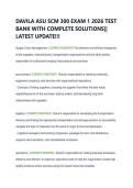 DAVILA ASU SCM 300 EXAM 1 2026 TEST  BANK WITH COMPLETE SOLUTIONS&vert;&vert;  LATEST UPDATE&excl;&excl;&excl; 