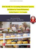 Testbank Accounting Information Systems 3rd Edition Richardson Exam Questions Answers Guide