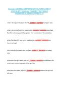 Vascular ARDMS COMPREHENSIVE EXAM LATEST  2026 QUESTIONS and CORRECT DETAILED  ANSWERS ALREADY GRADED A&plus; 
