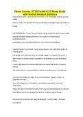 Pasco County - FTCE Health K-12 Study Guide with Verified Detailed Solutions