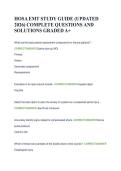 HOSA EMT STUDY GUIDE &lpar;UPDATED  2026&rpar; COMPLETE QUESTIONS AND  SOLUTIONS GRADED A&plus; 