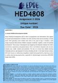 HED4808 Assignment 2 &lpar;ANSWERS&rpar; 2026 - DISTINCTION GUARANTEED&period;
