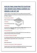 NUR 635 FINAL EXAM PRACTICE QUESTION  AND ANSWER 2026 SPRING-SUMMER GCU  GRADED A 100 OUT 100 