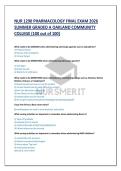 NUR 1290 PHARMACOLOGY FINAL EXAM 2026  SUMMER GRADED A OAKLAND COMMUNITY  COLLEGE &lpar;100 out of 100&rpar; 