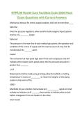 NFPA 99 Health Care Facilities Code 2026 Mock Exam Questions with Correct Answers 2026&sol;2027