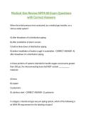 Medical Gas Review NFPA 99 Exam Questions with Correct Answers 2026&sol;2027