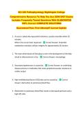 SCI 225 Pathophysiology Nightingale College   Comprehensive Resource To Help You Ace 2026-2027 Exams  Includes Frequently Tested Questions With ELABORATED  100&percnt; Correct COMPLETE SOLUTIONS   Guaranteed Pass First Attempt&excl;&excl; Current Update&excl;&excl;