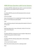 NFPA 99 Exam Questions with Correct Answers 2026&sol;2027