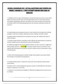 SCHOOL COUNSELLOR 252 &vert; ACTUAL QUESTIONS AND VERIFIED ANSWERS &vert; GRADED A&plus; &vert; FIRST ATTEMPT&vert;BRAND NEW 2026 UPDATE&excl;&excl;&excl;&excl;&excl;&excl;