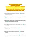 SCI 225 Pathophysiology Proctored  Nightingale College Finals   Comprehensive Resource To Help You Ace 2026-2027  Exams Includes Frequently Tested Questions With  ELABORATED 100&percnt; Correct COMPLETE SOLUTIONS  Guaranteed Pass First Attempt&excl;&excl; Current Update&excl;&excl;