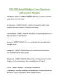 EDF 6222 Actual Midterm Exam Questions with Correct Answers 2026&sol;2027