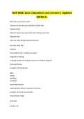 NUR 3066&colon; Quiz 1&vert;Questions and answers &vert; Updated RATED A&plus;