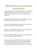 EDF 6222 Exam Questions with 100&percnt; Correct Answers &vert; Latest Version &lpar;2026&sol;2027&rpar; Expert Verified