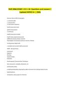 NUR 3066 EXAM 1 CH 1-10- Questions and answers &vert; Updated RATED A&plus; &vert; 2026