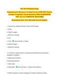 SCI 225 Pathophysiology   Comprehensive Resource To Help You Ace 2026-2027 Exams  Includes Frequently Tested Questions With ELABORATED  100&percnt; Correct COMPLETE SOLUTIONS   Guaranteed Pass First Attempt&excl;&excl; Current Update &excl;&excl;