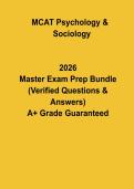 MCAT Psychology & Sociology &vert; Behavioral Sciences Study Guide&comma; Notes & Practice Questions PDF