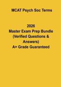 MCAT Psychology & Sociology Terms &vert; Complete Vocabulary & Definitions Study Guide PDF