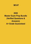MCAT 2026 Full Study Guide &vert; Practice Questions&comma; High-Yield Notes & Exam Prep PDF
