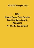 NCCAP Sample Test Questions &vert; Activity Professional Certification Practice Exam & Answers PDF