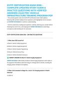EVITP CERTIFICATION EXAM 2026 &ndash; COMPLETE UPDATED STUDY GUIDE & PRACTICE QUESTIONS WITH VERIFIED ANSWERS &vert; ELECTRIC VEHICLE INFRASTRUCTURE TRAINING PROGRAM PDF