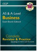 A-Level Edexcel Business Complete Revision Guide &vert; CGP Notes & Exam Prep