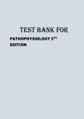 Test Bank&colon; Pathophysiology &lpar;5th Edition&rpar; &ndash; Lee-Ellen C&period; Copstead & Jacquelyn L&period; Banasik