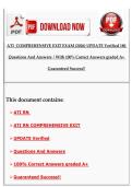ATI COMPREHENSIVE EXIT EXAM BUNDLE &lpar;2026&rpar; UPDATE Verified 180 Questions And Answers &vert; With 100&percnt; Correct Answers graded A&plus; Guaranteed Success&excl;&excl;