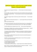 CEFM Test Questions with All Correct & 100&percnt; Verified Answers &vert;Already Graded A&plus;