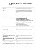 NSG 130 exam 2 UPDATED ACTUAL Questions and CORRECT  Answers