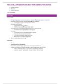 samenvatting religie&comma; zingeving en levensbeschouwing