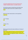D2 WATER DISTRIBUTION EXAM TEST QUESTIONS WITH  CORRECT ANSWERS RATED A&plus; ASSURED SUCCESS