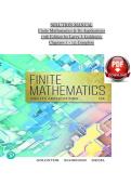 Solution Manual for Finite Mathematics and Its Applications 13th Edition Goldstein Step by Step Solutions and Exam Preparation Guide