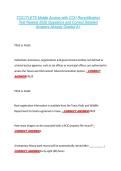 TCIC&sol;TLETS Mobile Access with CCH Recertification  Test Newest 2026 Questions and Correct Detailed  Answers Already Graded A&plus; 