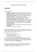 Samenvatting van boek en hoorcolleges Ontwikkeling en Psychische gezondheid