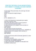 CDM Test Real Exam Study Guide Complete Questions and Answers 2025&sol; 2026