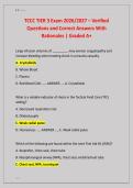 TCCC TIER 3 Exam 2026&sol;2027 &ndash; Verified  Questions and Correct Answers With  Rationales &vert; Graded A&plus;