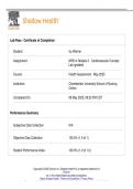 Cardiovascular Concept Lab Study Guide Complete Questions and Answers 2025&sol; 2026