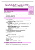 Samenvatting -  Relationele ontwikkeling 1