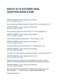 ENVOY E175 SYSTEMS ORAL QUESTION BANK EXAM QUESTIONS WITH VERIFIED ANSWERS