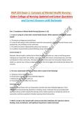 NUR 253 Mental Health Exam 3 Actual Exam 2026&sol;2027